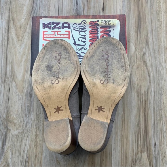 SPLENDID Lakota Gray Suede Western Booties - Women's Size 6 - Picture 7 of 12